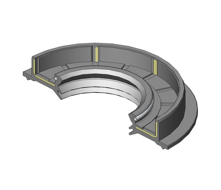 Anello di tenuta 35x65/74x10/14.5