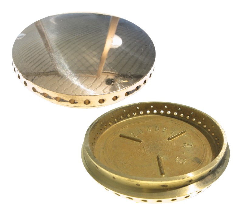 Spartifiamma ottone lucido 90mm