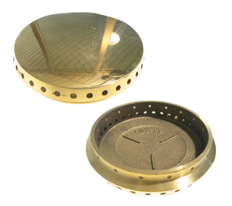 Spartifiamma ottone lucido 69mm